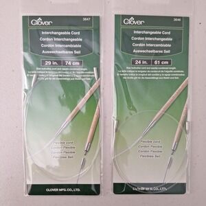 2 Packs Clover IC #3647 Interchangeable Cord 29 Inches/61 cm MADE IN JAPAN New